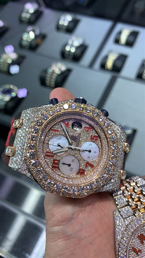 fake bust down watch|expensive iced out watches.